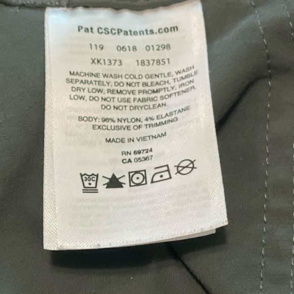 SOLD Women's Columbia PFG Roll Up Pants Pewter Green Size 6 - Picture 12 of 13